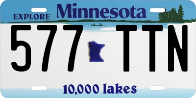 MN license plate 577TTN