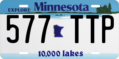 MN license plate 577TTP