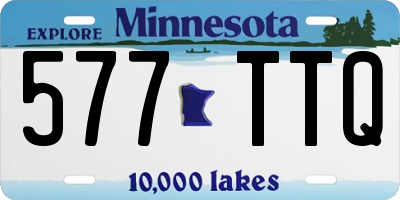 MN license plate 577TTQ