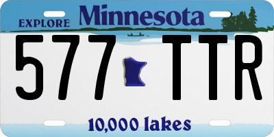 MN license plate 577TTR