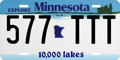 MN license plate 577TTT
