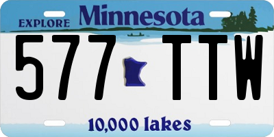 MN license plate 577TTW