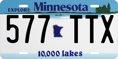 MN license plate 577TTX