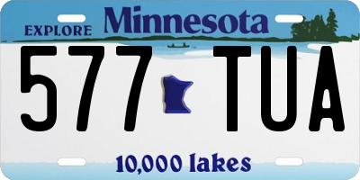 MN license plate 577TUA