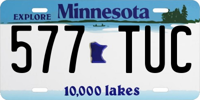 MN license plate 577TUC