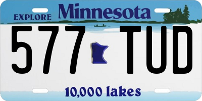 MN license plate 577TUD