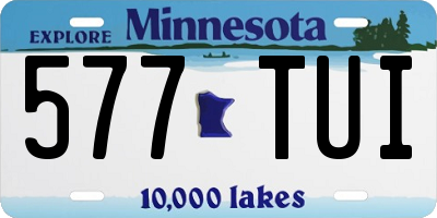 MN license plate 577TUI