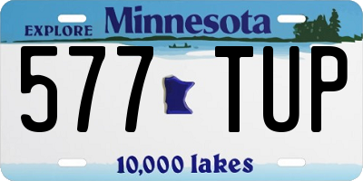 MN license plate 577TUP
