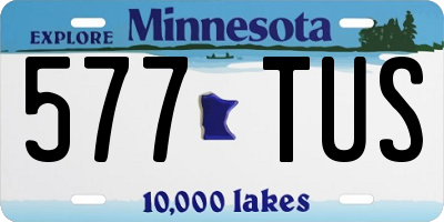 MN license plate 577TUS