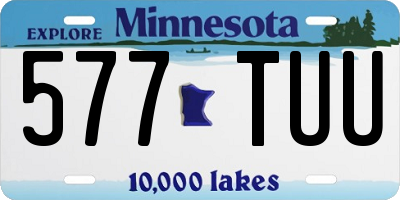 MN license plate 577TUU