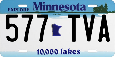 MN license plate 577TVA