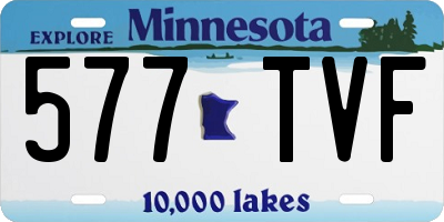 MN license plate 577TVF