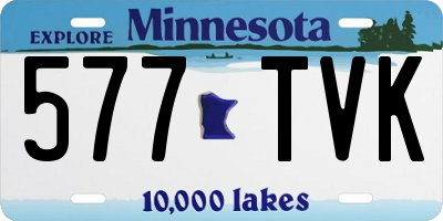 MN license plate 577TVK