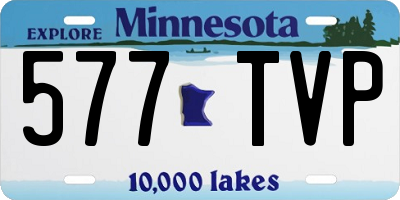 MN license plate 577TVP