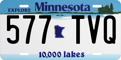 MN license plate 577TVQ