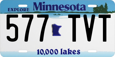MN license plate 577TVT