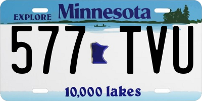MN license plate 577TVU