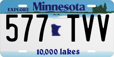 MN license plate 577TVV