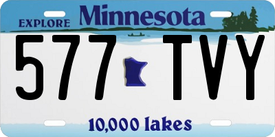 MN license plate 577TVY