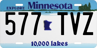MN license plate 577TVZ
