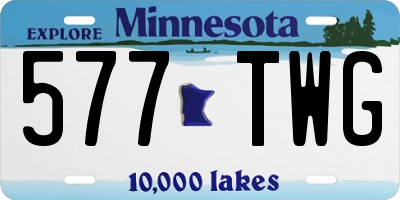 MN license plate 577TWG