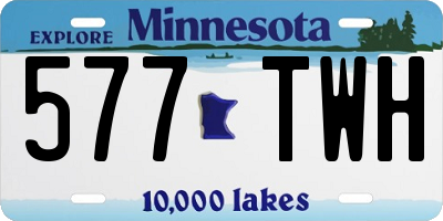 MN license plate 577TWH