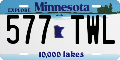 MN license plate 577TWL