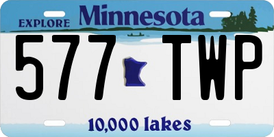 MN license plate 577TWP