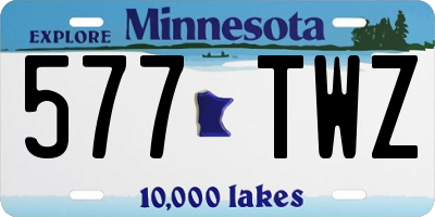 MN license plate 577TWZ