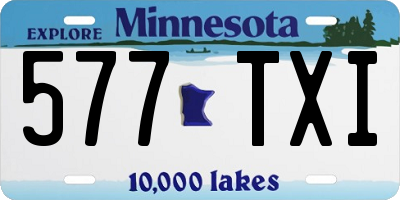 MN license plate 577TXI