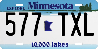 MN license plate 577TXL