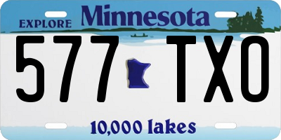MN license plate 577TXO