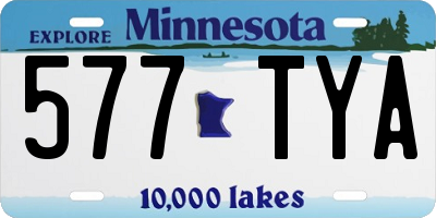 MN license plate 577TYA