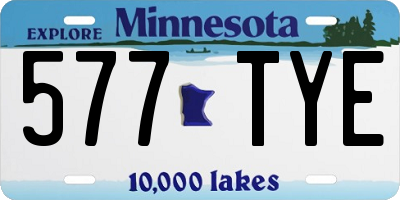 MN license plate 577TYE