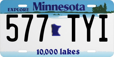 MN license plate 577TYI
