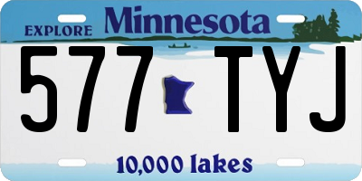 MN license plate 577TYJ