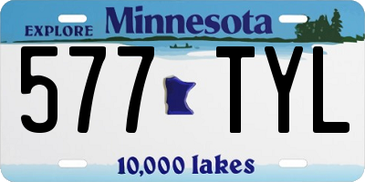MN license plate 577TYL