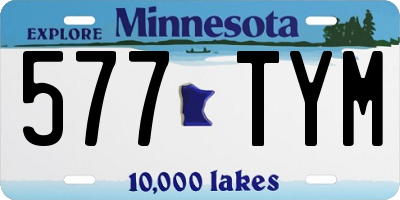 MN license plate 577TYM