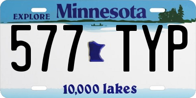 MN license plate 577TYP