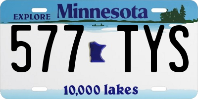 MN license plate 577TYS