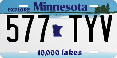 MN license plate 577TYV