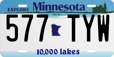 MN license plate 577TYW