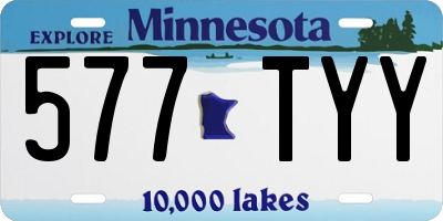 MN license plate 577TYY