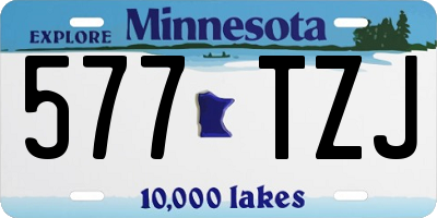 MN license plate 577TZJ