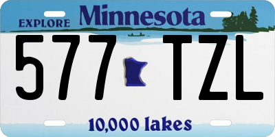 MN license plate 577TZL
