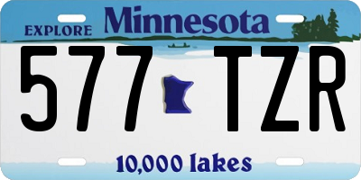 MN license plate 577TZR