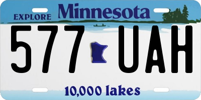 MN license plate 577UAH