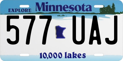 MN license plate 577UAJ