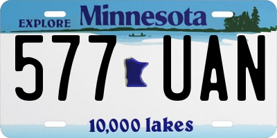 MN license plate 577UAN
