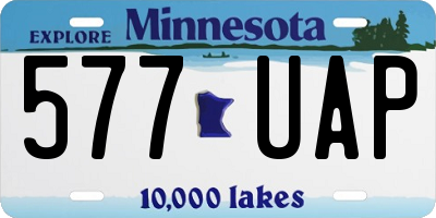 MN license plate 577UAP